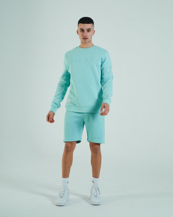 Diesel Shawn Sweatshirt Mint Ice Cream Green