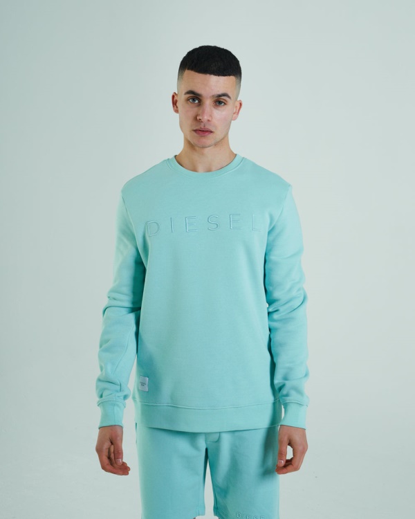 Diesel Shawn Sweatshirt Mint Ice Cream Green