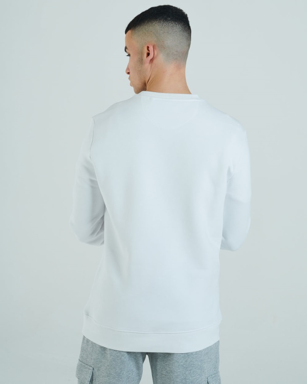 White Shawn Sweatshirt Dove Diesel