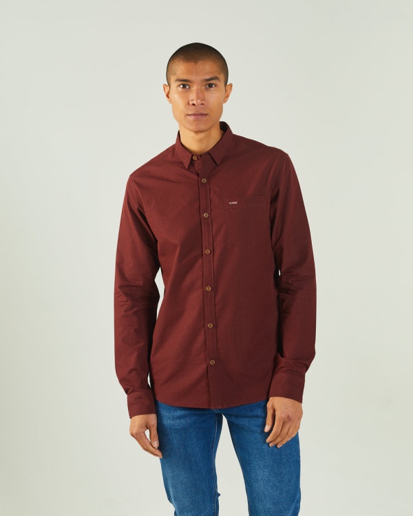 Diesel Drummer L/S Shirt Vineyard Red