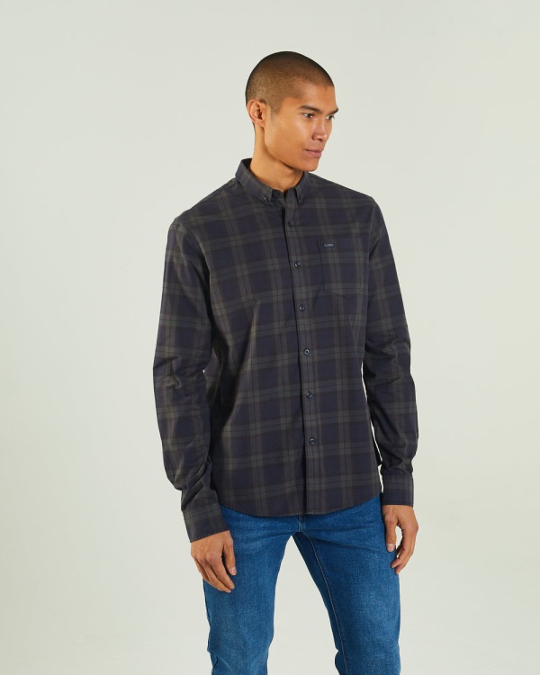 Diesel Ghalen Ls Shirt Check Green