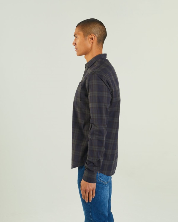 Diesel Ghalen Ls Shirt Check Green