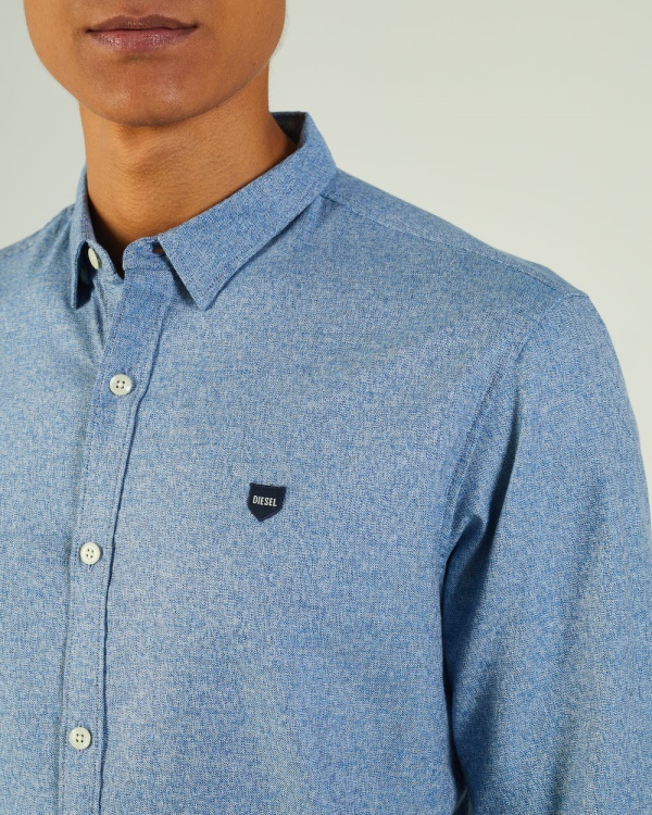 Diesel Hesten Grindle Shirt Snorkel Blue