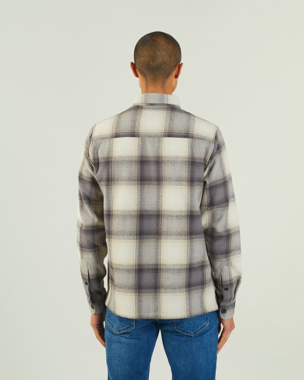 Shackleton Overshirt Check Diesel Beige