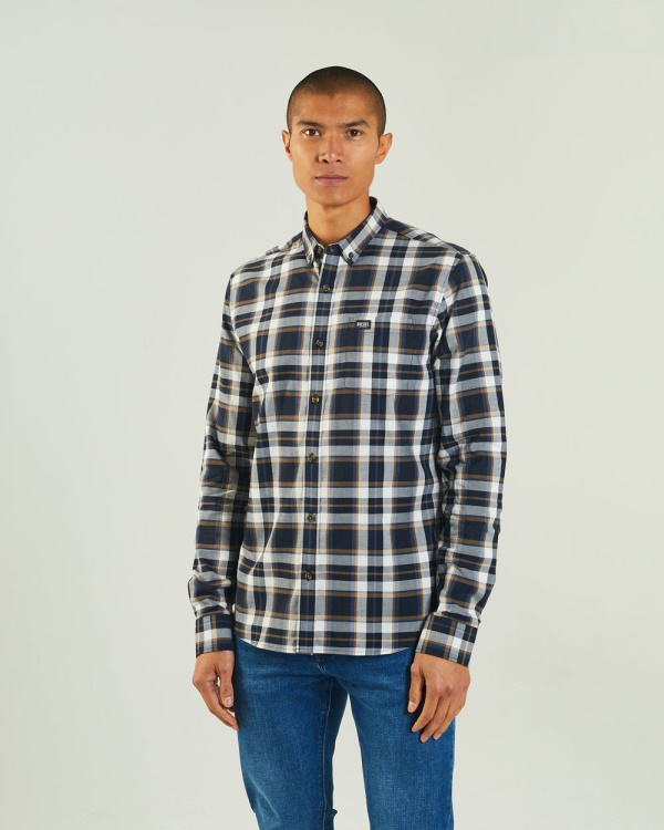 Diesel Booker Ls Shirt Navy Check