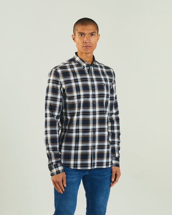 Diesel Booker Ls Shirt Navy Check