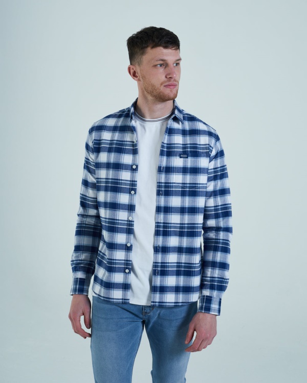 Woodrow L/S Shirt Check Diesel Blue