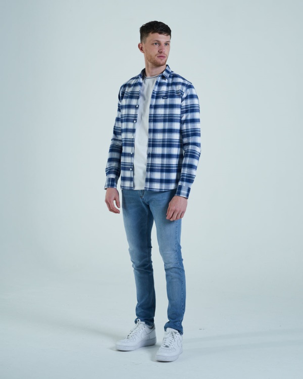 Woodrow L/S Shirt Check Diesel Blue