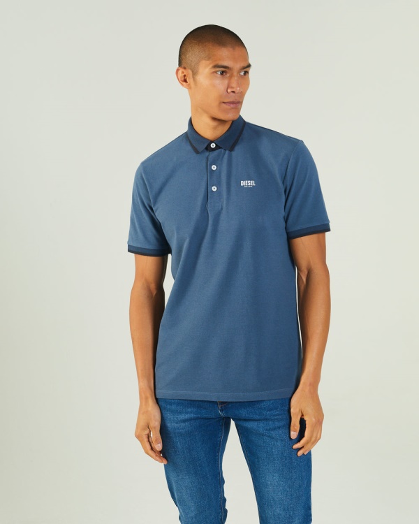 Lacazette Polo Steel Indigo Diesel Blue