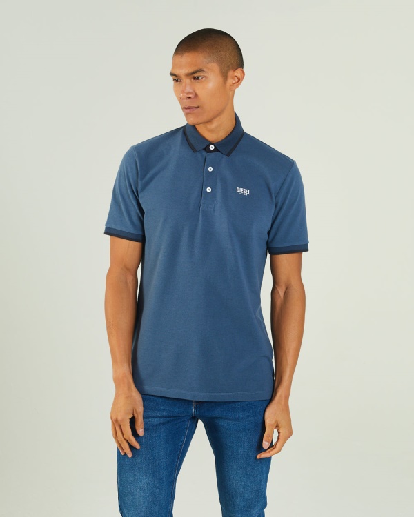 Lacazette Polo Steel Indigo Diesel Blue