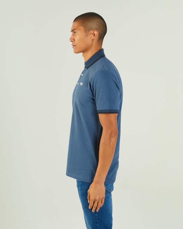 Lacazette Polo Steel Indigo Diesel Blue
