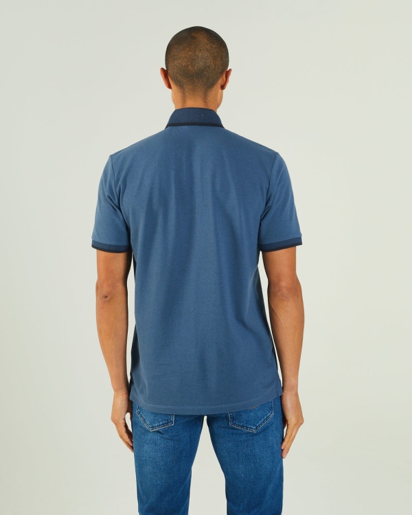 Lacazette Polo Steel Indigo Diesel Blue