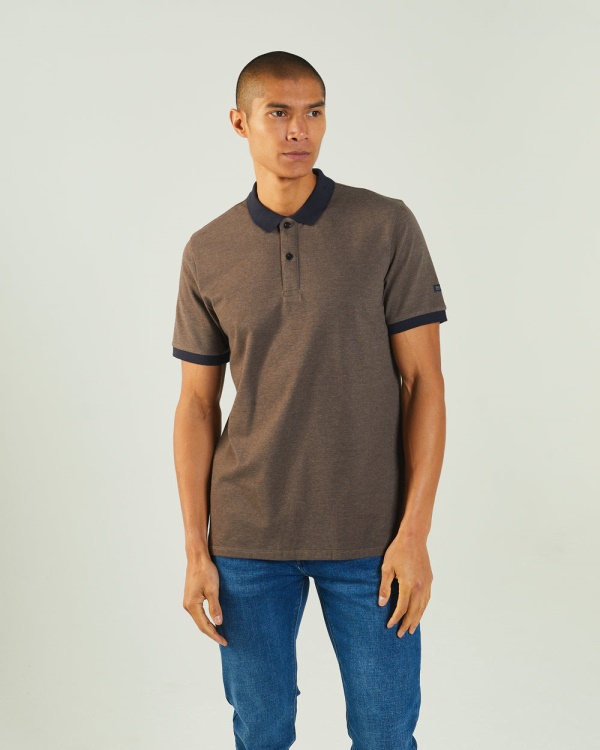 Grey Diesel Denzel Polo Silt Stone