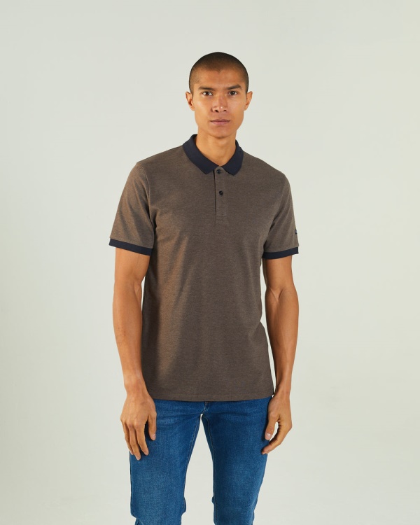 Grey Diesel Denzel Polo Silt Stone