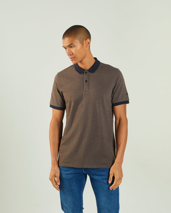 Grey Diesel Denzel Polo Silt Stone