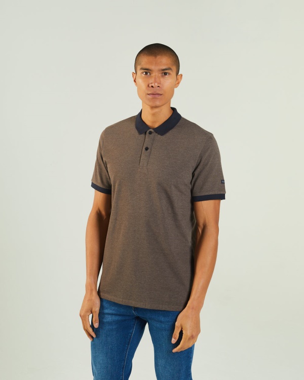 Grey Diesel Denzel Polo Silt Stone