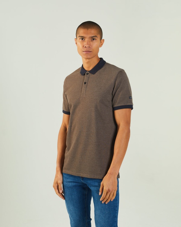 Grey Diesel Denzel Polo Silt Stone