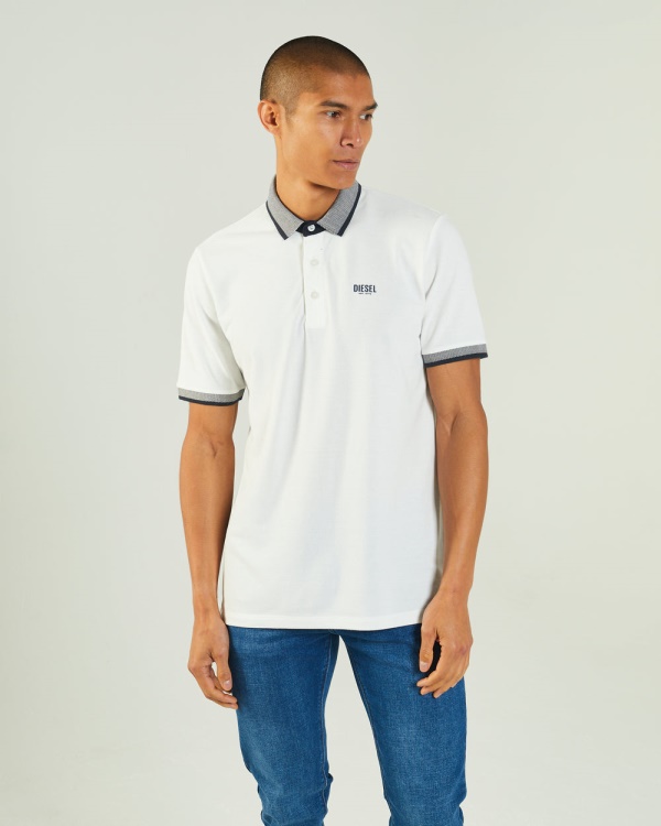 Lacazette Polo Dove Diesel White