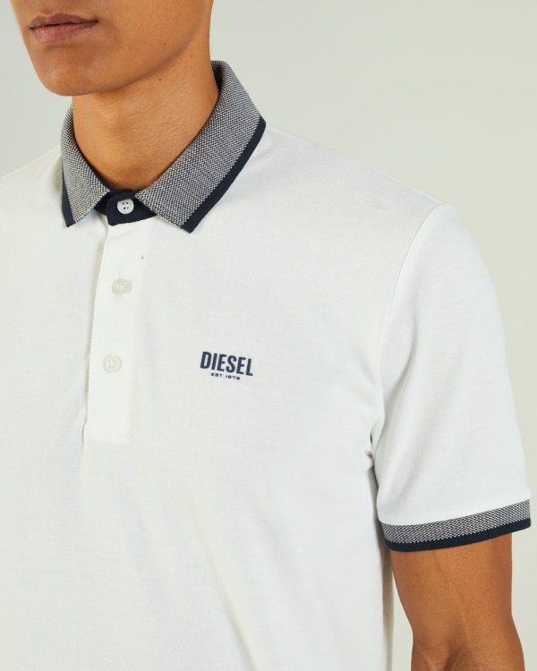Lacazette Polo Dove Diesel White