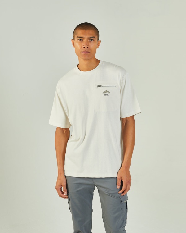 Adventure Tee Clay Ivory Diesel Ivory