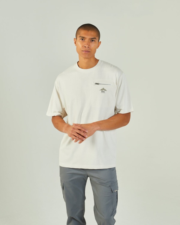 Adventure Tee Clay Ivory Diesel Ivory