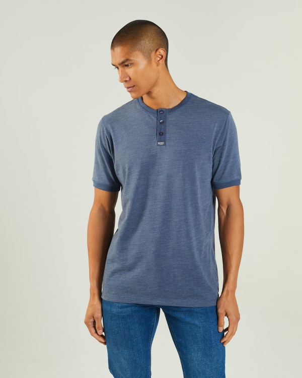 Diesel Marcel Tee Steel Indigo Blue