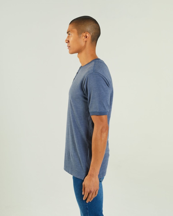 Diesel Marcel Tee Steel Indigo Blue