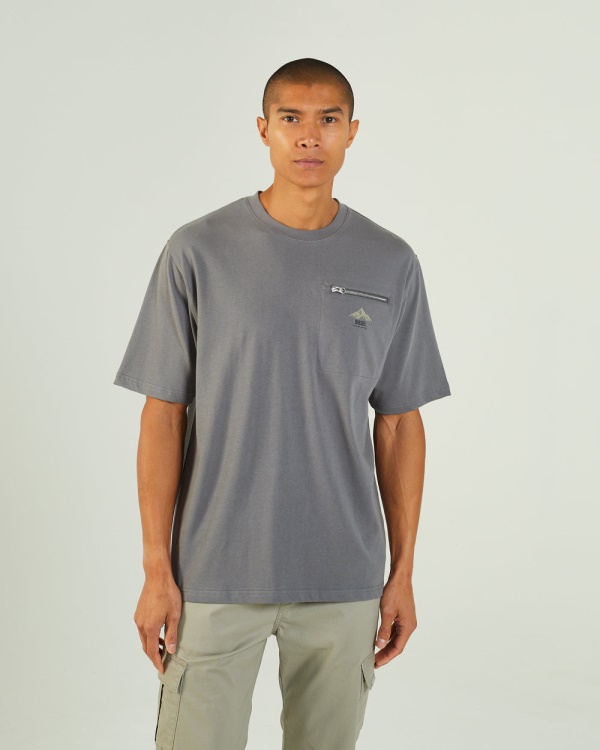 Grey Adventure Tee Rock Climb Diesel