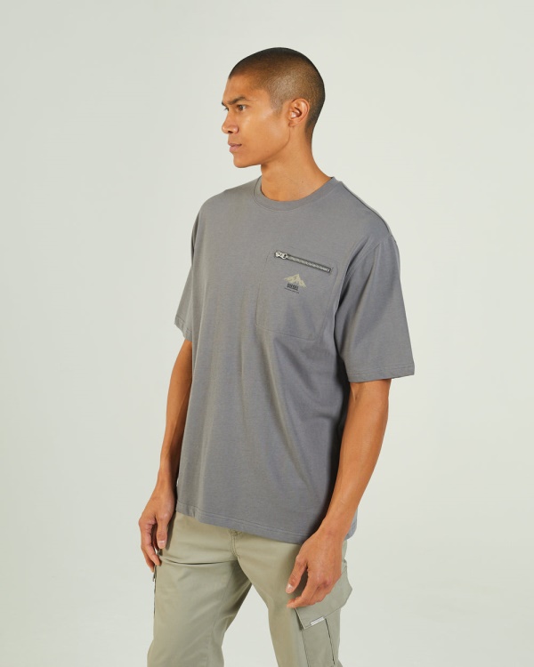 Grey Adventure Tee Rock Climb Diesel