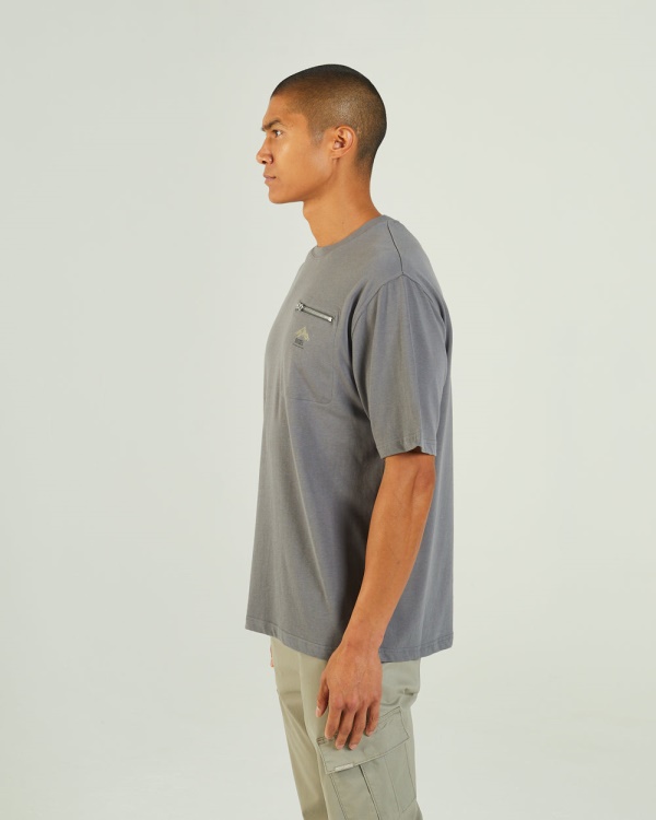 Grey Adventure Tee Rock Climb Diesel