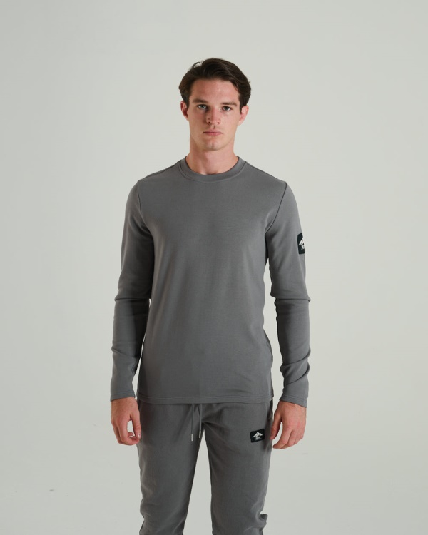 Diesel Olympic Ls Tee Rock Climb Grey