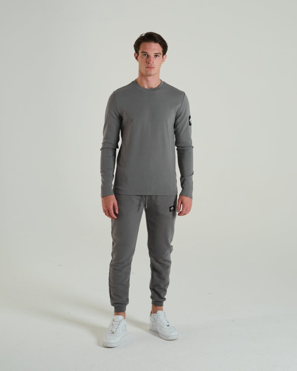 Diesel Olympic Ls Tee Rock Climb Grey