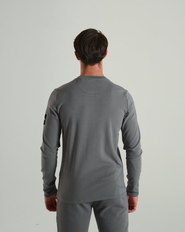 Diesel Olympic Ls Tee Rock Climb Grey