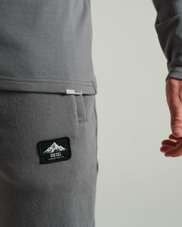 Diesel Olympic Ls Tee Rock Climb Grey