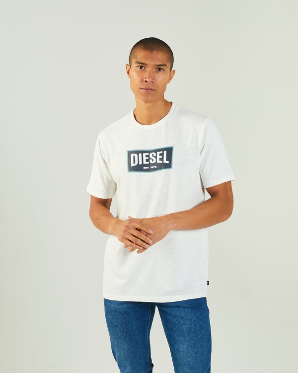 White Matisse Tee Dove Diesel
