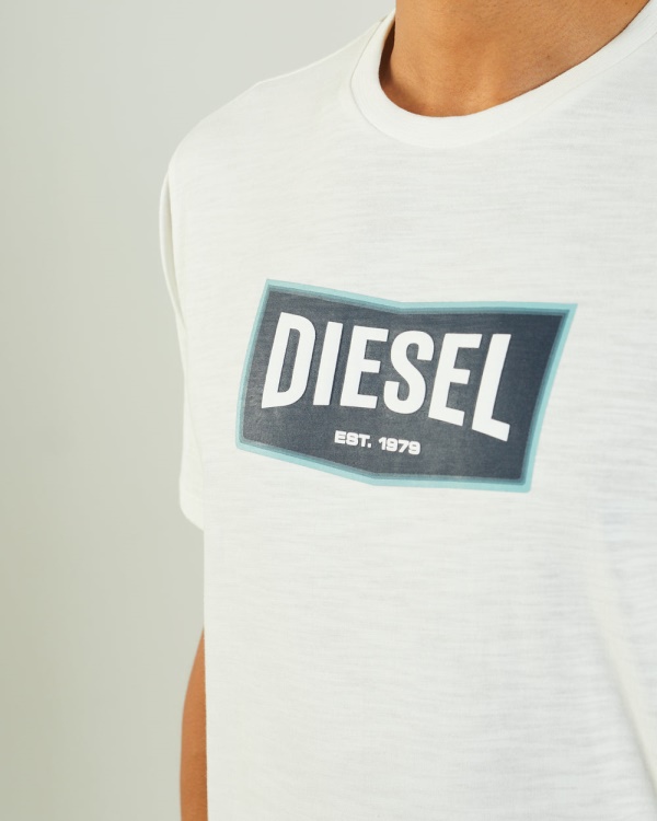 White Matisse Tee Dove Diesel