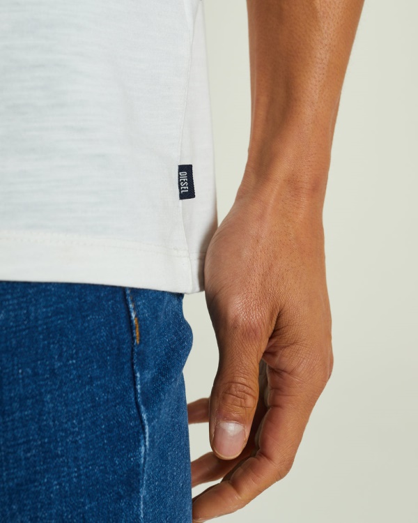 White Matisse Tee Dove Diesel