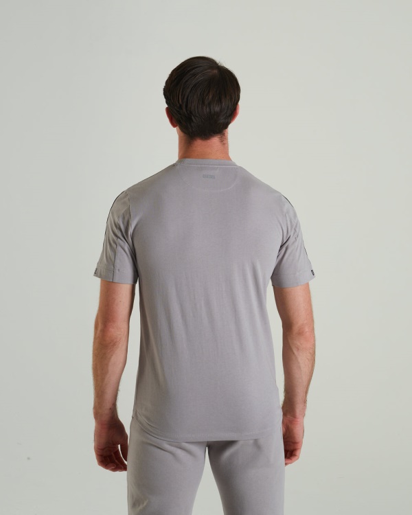 Light Grey Tiberius Tee Fossil Stone Diesel