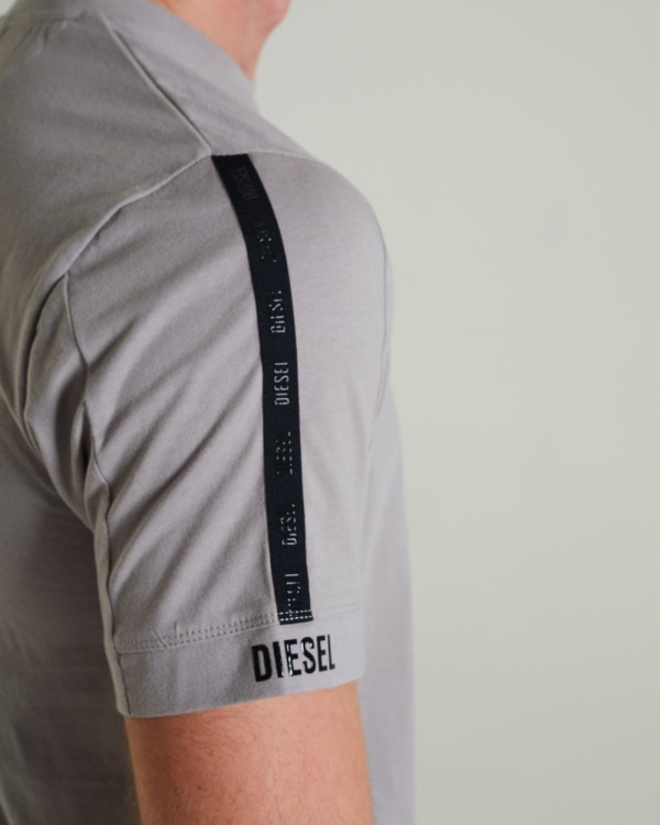 Light Grey Tiberius Tee Fossil Stone Diesel