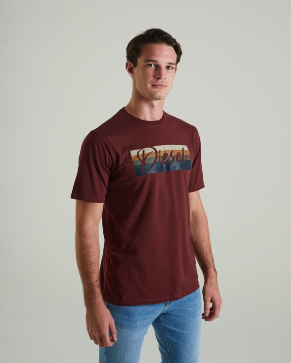 Diesel Patricio Tee Vineyard Red
