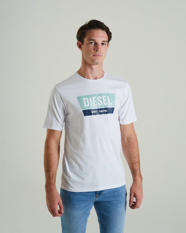 Diesel Penn Tee Optic White