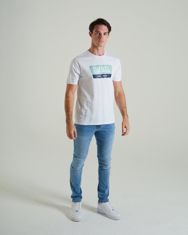 Diesel Penn Tee Optic White