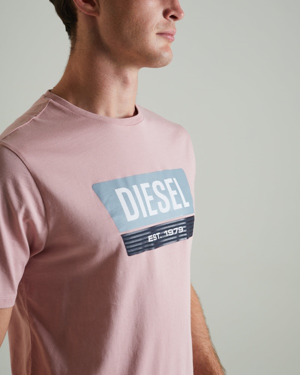 Diesel Penn Tee Cherry Pink