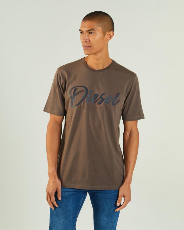 Grey Philip Tee Silt Stone Diesel