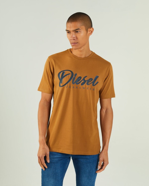 Diesel Philip Tee Maple Leaf Brown