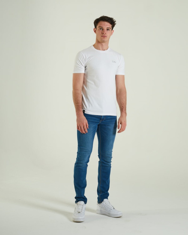 Diesel Basic Scott O Neck Tee Optic White