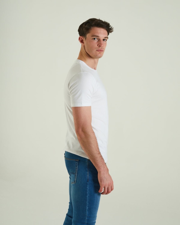 Diesel Basic Scott O Neck Tee Optic White