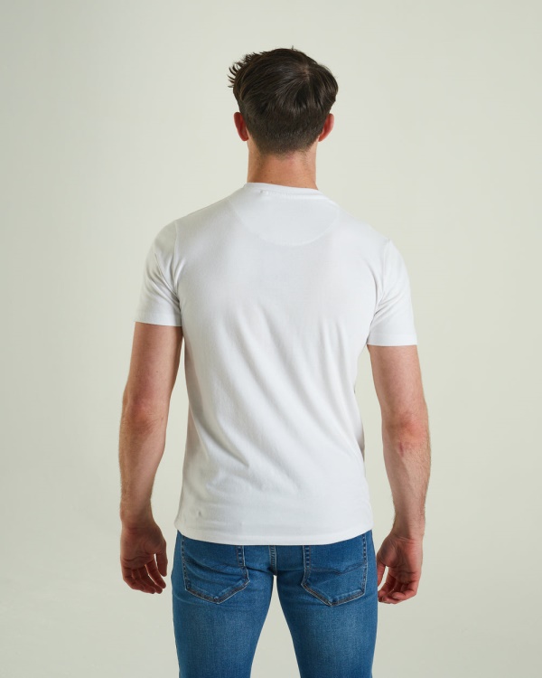 Diesel Basic Scott O Neck Tee Optic White