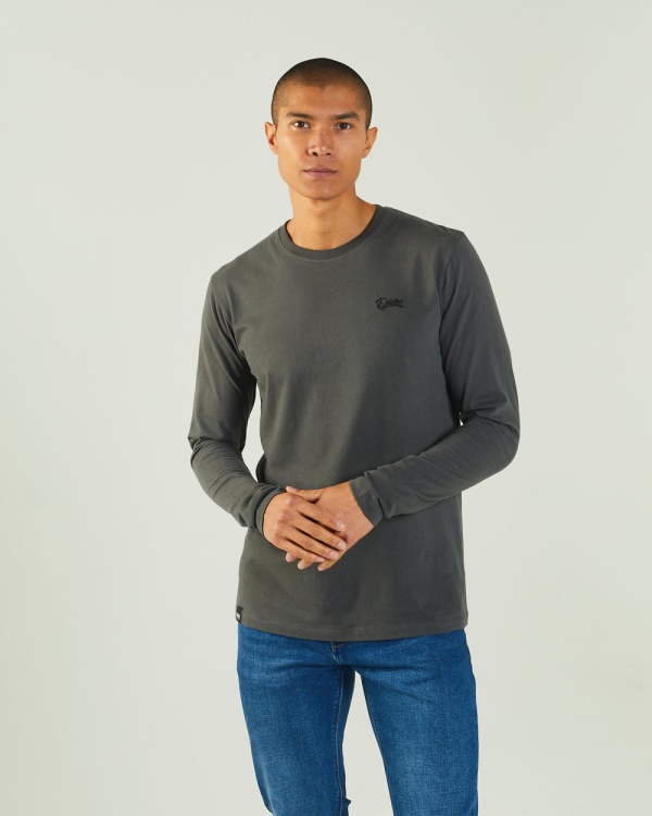 Basic Scott L/S Tee Pine Green Diesel Green