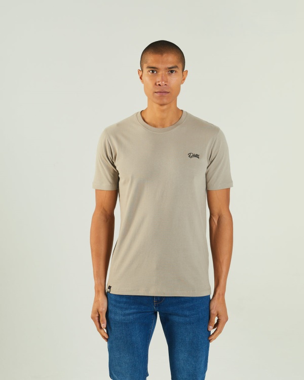 Diesel Basic Scott O Neck Tee Rock Biscuit Beige